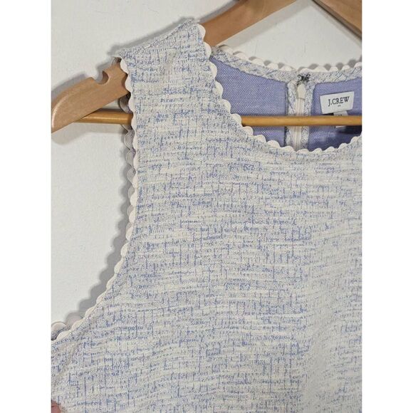 NWT J. Crew Factory Tweed Scalloped Sleeveless Tank Top Shirt - Size M - Picture 3 of 7